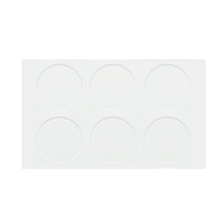Заглушка самоклейка 40 мм FOLMAG Белый гладкий 320 - 6 шт/лист