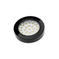 Светильник LED VASCO хол. белый, 12V, 1,7W 24SMD 3528, черный глянец, накладной/врезной (Китай)