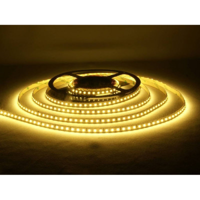 Свет - LED лента PREM SMD 3528, 120 LED, 9.6W, 12V, тепл. бел., IP20