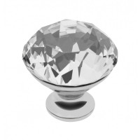 Ручка кнопка GTV Crystal Palace D=40 хром/кристалл