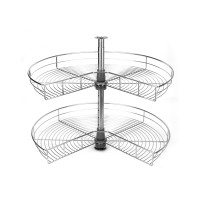 Карусель 3/4 d=750 GIFF хром (2 полки)