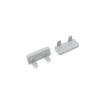 Профиль LED заглушка к накладному профилю, серая (к 28641)