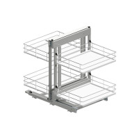 Магический угол Maxima Evo II Corner comfort лев.800, хром+бел (410х540x664)