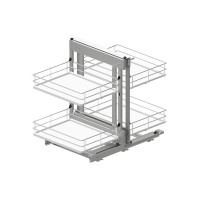 Магический угол Maxima Evo II Corner comfort пр.800, хром+бел (410х540x664)