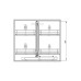 Магический угол Maxima Evo II Corner comfort пр.800, хром+бел (410х540x664)