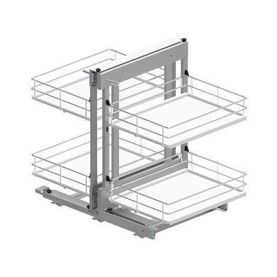 Магический угол Maxima Evo II Corner comfort 1000 лев., хром+бел (445х540x750)