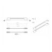 Ручка скоба Ozkardesler 224/256mm ELVIN Матовый Черный