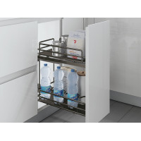INOXA Ellite Карго 5102Е-30 титан 2 полки з доводчиком, діагоналное кріплення