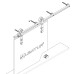 Амбарная система для межкомнатной двери из стекла M23 8900 200, Albatur