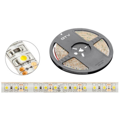 GTV LED - стрічка в силіконі, теплий білий, 120 діодів / м - 9,6 Вт (Китай)