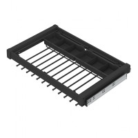 Starax Вешалка для брюк с бок. креплением 660-690х475х80 700мм. антрацит