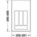 Пенал для посуды антрацит 300 (281х498х50) Hafele