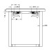 Направляющая скрытая Hafele Favorit Q L=450мм неполного выдвижения с клипсами (NEW)