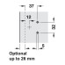 Hafele Петля Aximat 100SM 3D 250° внутренняя 45/9,5, G445S