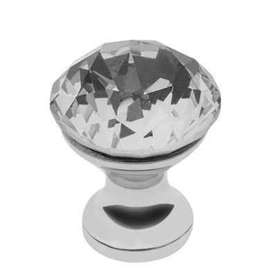 Ручка кнопка GTV Crystal Palace D=20 хром/кристал
