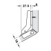 Hafele Петля METALLAMAT SM 30° под шуруп 48/6