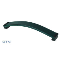 Ручка скоба GTV ROSES-160 черный/черное стекло