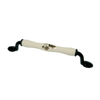 Ручка скоба Ozkardesler 160mm PORSELEN LAVIN Матовый Черный