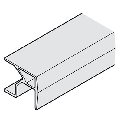 Hafele SLIDO FOLD 25 / 50VF Шина ходова L = 1500мм, алюм. срібло анодіруются.