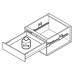 Hafele Matrix Box S35 шухляда H = 120 L = 450, білий (направ. + Боковини)
