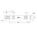 Направляющая скрытая LinkenSystem (35 кг) 16-19мм SYNCHRO-3D L=250 полного выдвижения с доводчиком+крепление