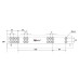 Направляющая скрытая LinkenSystem (35 кг) 16-19мм SYNCHRO-3D L=350 полного выдвижения с доводчиком+крепление