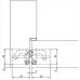 Петля скрытая Anselmi AN 140 3D черная 180 ° вес двери 40-60 кг, Hafele
