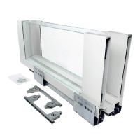 ERGO BOX  белый  L=450 H = 171 Linken System со стеклянными боковинами