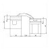 Петля скрытая Anselmi AN 141 3D FVZ хром. матовая 180 ° вес двери 40 кг, Hafele