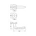 Комплект ручек Hoppe ATLANTA PC 2791264 алюминий F1, Hafele