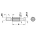 MINIFIX Болт стяжки S200 d=6.5/7.5, L=7,5, B=34мм Hafele