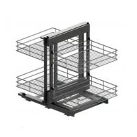 Магический угол Maxima Classic Corner comfort пр.800, графит (370x540x664)