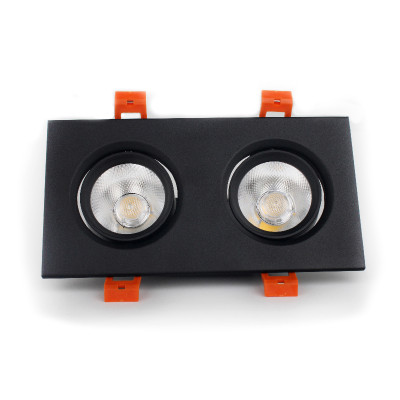Светильник LED потолочный черный двойной 5W угол поворота 45* 4100К EH-CLM-04