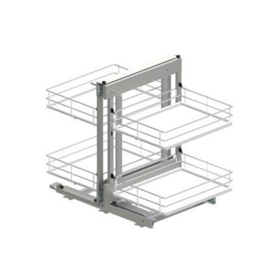 Магічний кут Maxima Evo II Corner comfort 1200 лев., хром+білий (520х540x950)