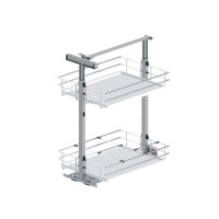 Карго-30 MAXIMA EVO MINI, нижняя хром+белый, L-480 мм (h-617-747 мм)  Rejs