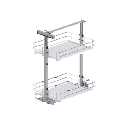 Карго-30 MAXIMA EVO MINI, нижняя хром+белый, L-480 мм (h-617-747 мм) Rejs