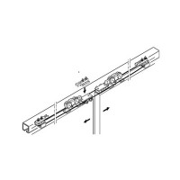 Hafele SLIDO CLASSIC SYNCRO P для 2-х дверных полотен