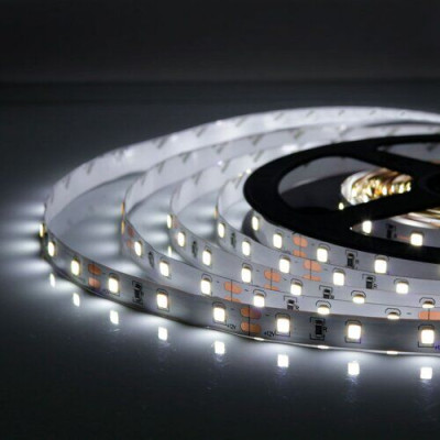 Свет - LED лента SMD 2835, 60 LED, 4.8W, 12V, холодный белый (480 Lm/m), IP20