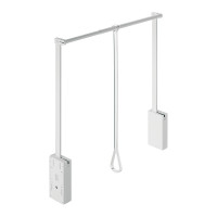 Пантограф L=560-950 мм, (белый, ручка прозрачная) нагр. 10кг., Hafele