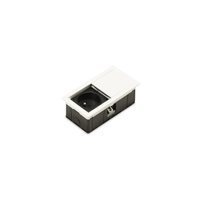 Встраиваемая розетка Versahit Mono теплый белый RAL 9010 ASA