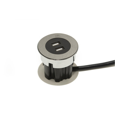 Встраиваемый модуль Versadot USB (1 USB 5V (2P), нерж.) Кабель 200мм ASA