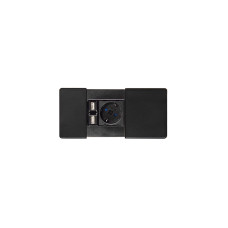 Встраиваемая розетка Versapad (1 силовая розетка,1 USB 5V (2P), черный ASA