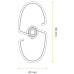 Кабель-канал Vertebra (80*40, висота 720-750мм) белый ASA