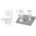 Встраиваемая розетка Versatag (1 силовая розетка + 1 USB 5V (1P),кабель -2м, диам. -80, черный ASA