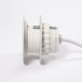 Вбудована розетка Versatag (1 силова розетка + 1 USB 5V (1P), кабель 2м, діам. -80, білий ASA