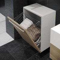 Starax Корзина для белья 430х260х500 хром