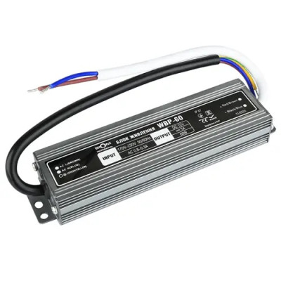 Трансформатор герметичный (Professional), 12v 60W 5А (147х36х22 мм)