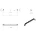 Ручка накладная Ozkardesler 160mm EKO DOLUNAY Матовый черный