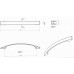 Ручка скоба Ozkardesler FERDA 160mm Хром
