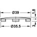 Заглушка пластиковая D39 мм белая , Hafele